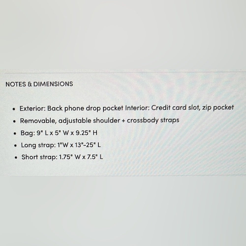 Hammitt Bryant Gray and White Crossbody Bag with Gold Accents - Picture 8 of 10